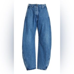 High-Rise Wide Leg Jeans in Blue - Women